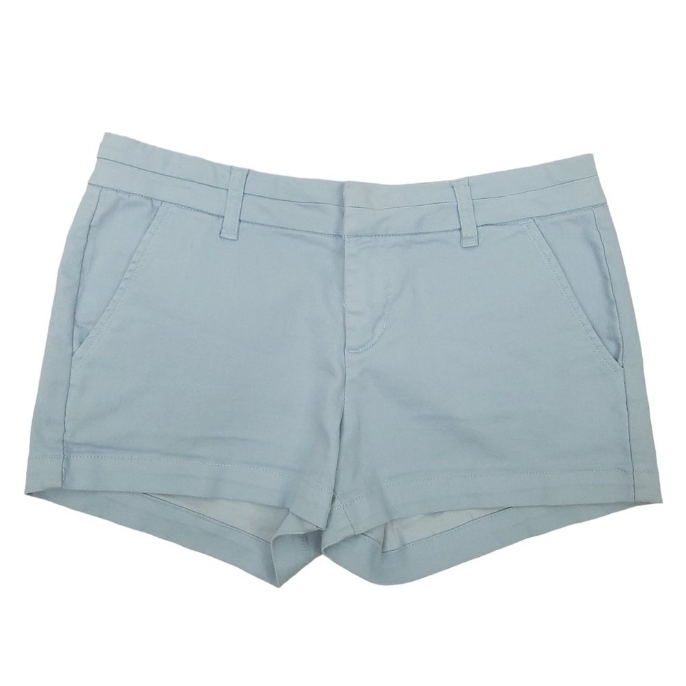 Harper Blue Shorts Womens Size 26 Light Stretch Cotton Blend Low Rise